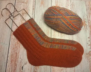 [socksscarfknit] Носки Гольфстрим на двух спицах (Инга Трушина)