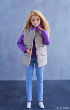 [YG Dollstyle] Стеганный жилет для Барби и Кена (Юлия Грамотнева)