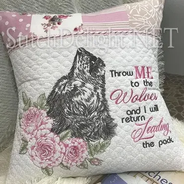 Машинная вышивка. SDS1231 Strong as a Wolf (Stitchdelight)