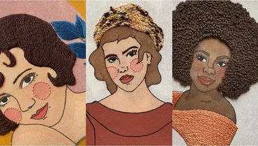 [Domestika] Вышитые акварельные портреты | Embroidered Portraits in Watercolor (Mariah Escossia)