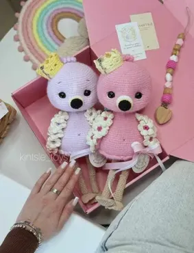 [Kintsle_toys] Фламинго игрушка (Мария Кинцле)