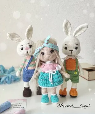 [shema_toys] Хлопковое Трио (Кристина Некрасова)