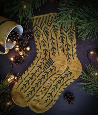 Носки Amortentia (purple_deer_knits)