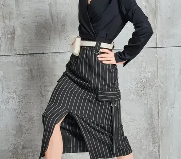 [burdastyle] Burda 3/2024. Юбка миди с эффектным разрезом спереди №102