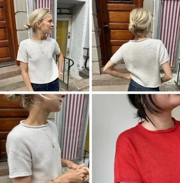 [Вяжи.ру] Тонкая вязаная футболка Cloud Tee (PetiteKnit)