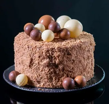 [Pastry School] Карамельно-Шоколадный Наполеон (Елена Крохмаль)