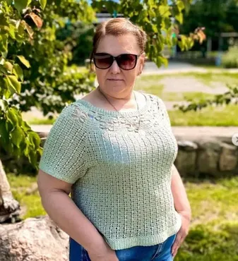 [sota_knitting] Футболка Бабочка (Татьяна Солохина)