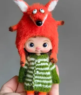 [BambinoDolls] Шапочка Лисичка для ob11
