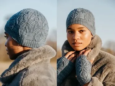 Шапка и митенки Hat & Mitts (Нора Гоан)