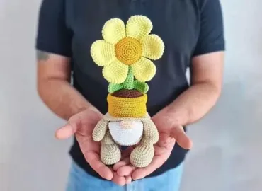 [olga_toys_handmade] Гном Цветочек (Ольга Курченко)