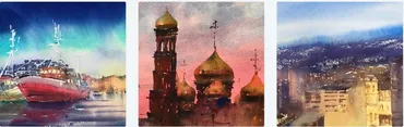 [artpier]  Вечерние пейзажи (Ольга Шишкина)