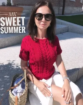Летний джемпер Sweet summer (happy_knitka)