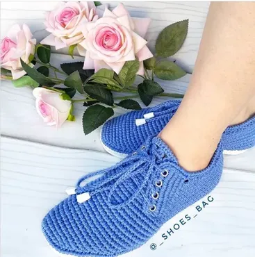 [Вязание]  Кеды (_shoes_bag)