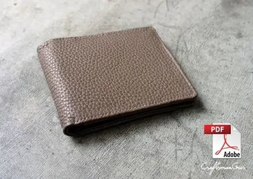 Простой бумажник - бифолд из кожи (Craftsmangus)