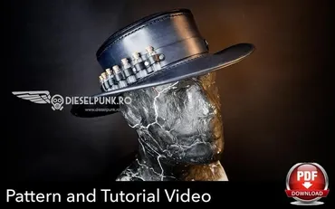 Кожаная шляпа «The alchemist hat»  [DieselpunkRo]