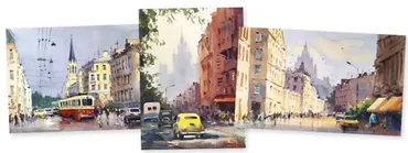 [artilike] Две столицы. Акварельный марафон (Владимир Заруцкий)