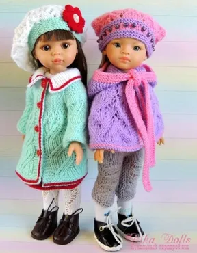 МК «Осенний листопад». PDF-журнал спицами для кукол Paola Reina (Lika Dolls)