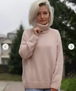 Свяжи свитер «Oversize» по своим меркам в 3-х вариантах на вязальной машине (Ольга Романова)