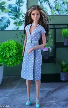 [YG Dollstyle] Платье с запахом для Барби (Юлия Грамотнева)