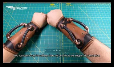 Кожаные браслеты-наручи в стиле Steampunk [DieselpunkRo]