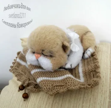 [Игрушка] Мастер-класс Кошка Мурочка. Вязание (Светлана Комарова)