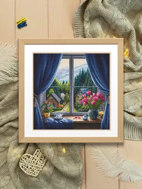 Схема вышивки крестом «Весеннее спокойствие» (yermakova.cross_stitch)