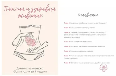 Дневник «Плоский и здоровый животик» + Путеводитель по продуктам (Сабина Филина)