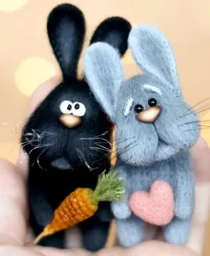 Зайка Брошка (gromsvet_amigurumi)