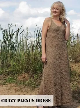 Платье-паутинка crazy_plexus_dress (Татьяна Федорова) @belka_handmade
