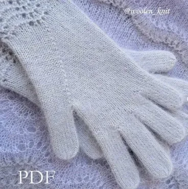 [Вязание] Варежки Герда и Перчатки Кружева (woolen_knit)