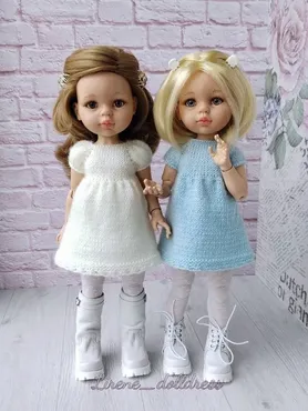 [Lirene's dolls] Два маленьких платья для кукол Паола Рейна 32-34 см (Lirene Dolldress)