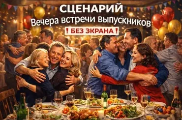 Сценарий Вечера встречи выпускников 2026. Без экрана (Жанна Веселова)