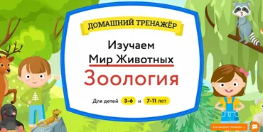 Домашний тренажер «Изучаем Мир Животных. Зоология». Возраст 3-6 (НИИ Эврика)