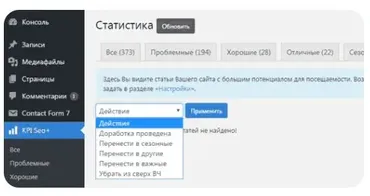 [WP] KPI SEO + Плагин по аналитике и постатейной докрутке