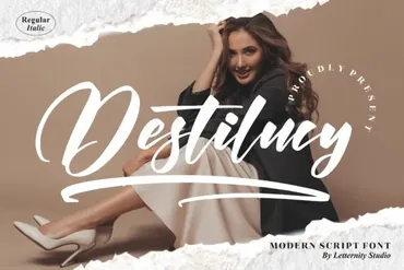 [Creativefabrica] Destilucy Font. Рукописный шрифт