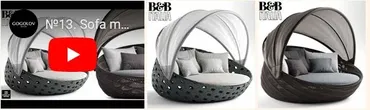 №13. Моделирование дивана Bebitalia canasta 13 в 3d max и marvelous designer (Артём Гоголов)