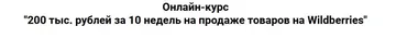 Онлайн-курс «200 тыс. рублей за 10 недель на продаже товаров на Wildberries» Пакет VIP (Дмитрий Шалаев)