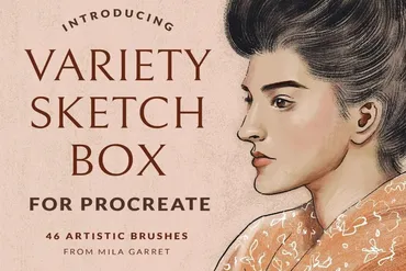 Кистии для Procreate Variety Sketch Box Procreate Brushes (Mila Garret)
