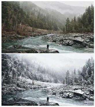 [EnvatoMarket] Реалистичный эффект дождя или снега / Winter and Rain Photoshop Actions