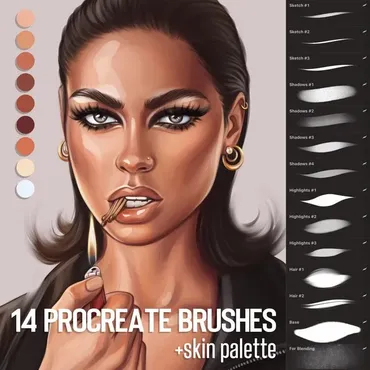 [Кисти] 14 brushes for Procreate app (karych_art)