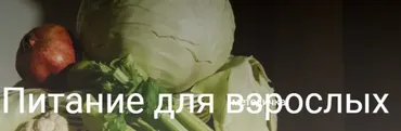 Питание для взрослых (Валентина Жукова)