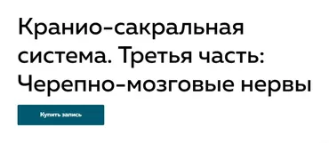 Кранио-сакральная система. Третья часть: Черепно-мозговые нервы (Григорий Крутов)
