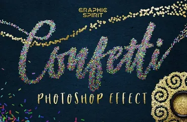 [Action] Эффекты конфетти для Photoshop