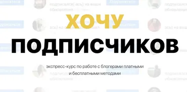 Хочу Подписчиков. Закупщик рекламы у блогеров 2023 (Диана Мулевская)