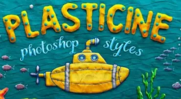[Graphic Spirit]  Plastine Photoshop Toolkit. Пластилиновый стиль для фотошоп