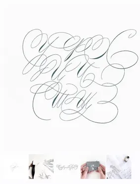 [Каллиграфия] Тонкое перо, Spencerian script (Мария Липецкая)