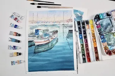 [Arttsapko] Морской пейзаж акварелью (Анна Майорова)