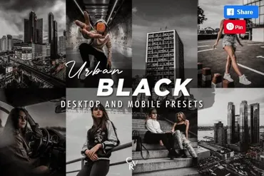 [Creativefabrica] 10 Urban Black Lightroom Presets