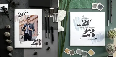 Шаблон выпускного фотоальбома. Дизайн Стиль. 26x26 (Ксения Фёдорова)