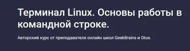 [Stepik] Терминал Linux. Основы работы в командной строке